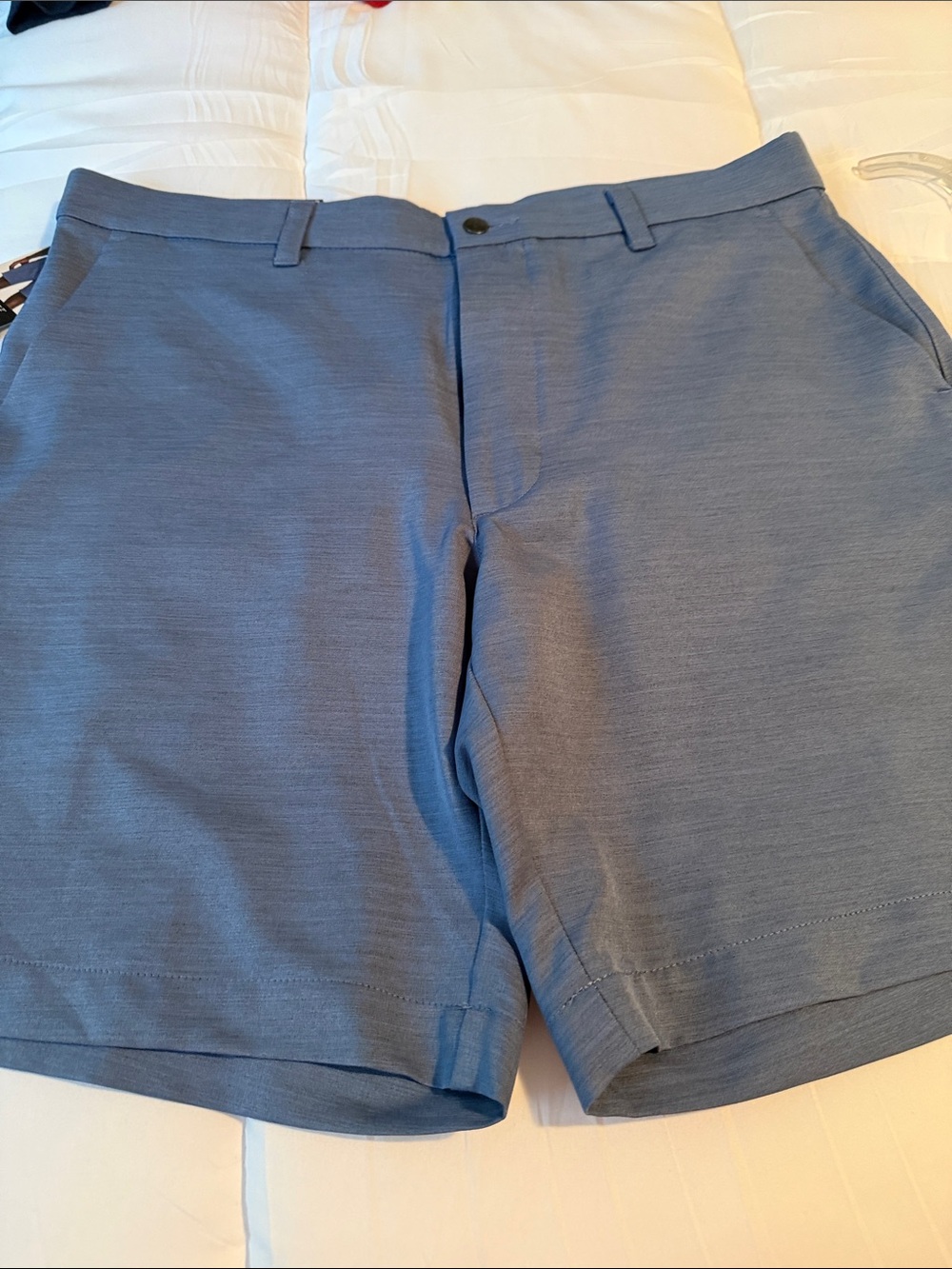Callaway Men's Light Blue Performance Flat-Front Golf Shorts